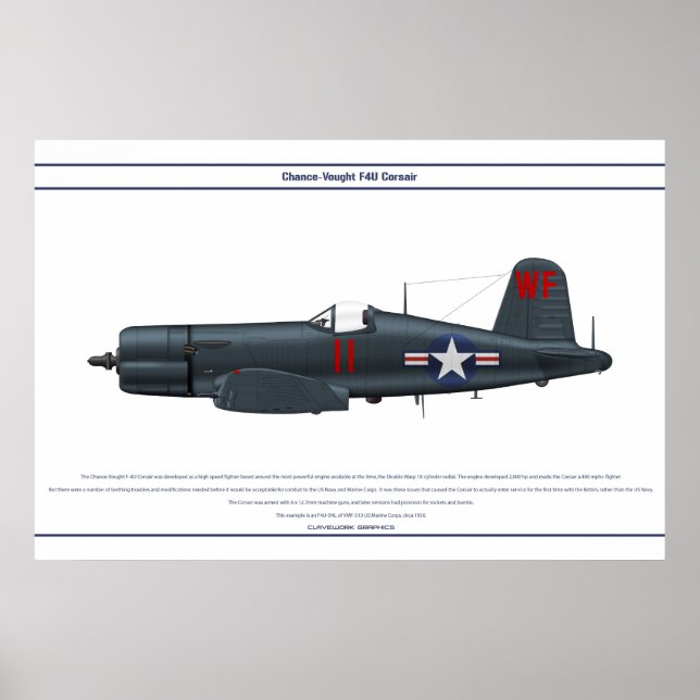 Corsair USA VMF-513 Poster (Front)