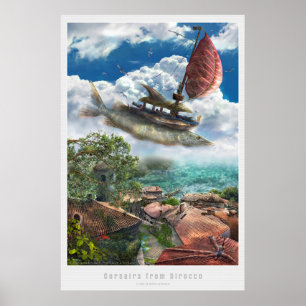 Corsairs from Sirroco   Surreal Poster