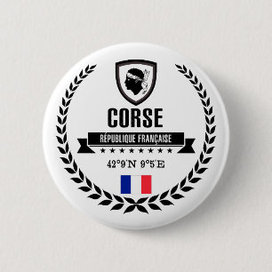 Corse 6 Cm Round Badge