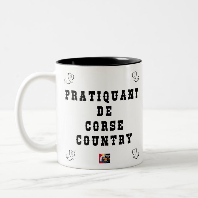 CORSE COUNTRY PRACTICE Two-Tone COFFEE MUG (Left)