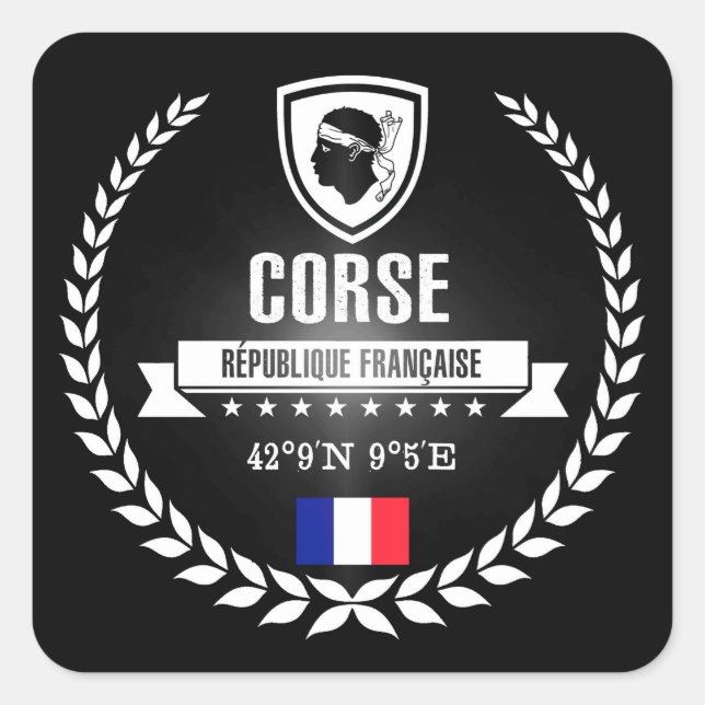 Corse Square Sticker (Front)