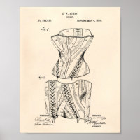 Corset 1884 Patent Art Old Peper