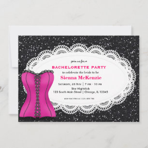 Corset Bachelorette Party Invitation