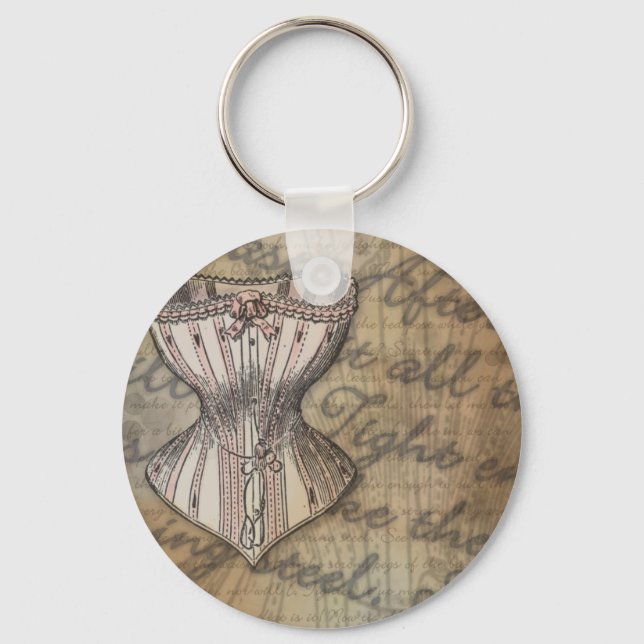 Corset Collage Key Ring (Front)