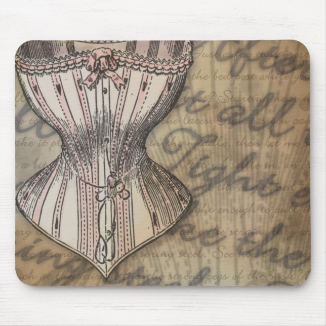 Corset Collage Mouse Pad (Front)