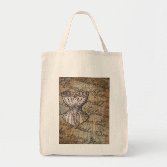 Corset Collage Tote Bag (Front)