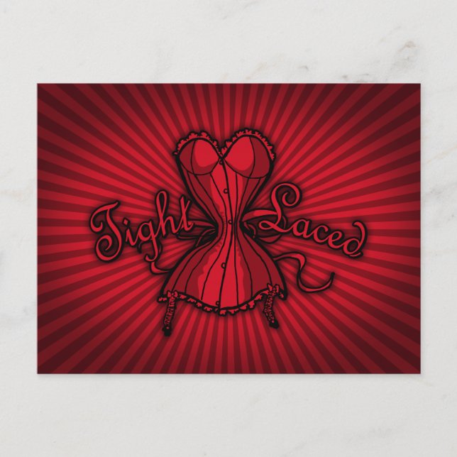 Corset Tight Laced Postcard (Front)