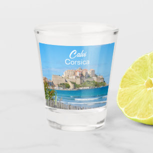 Corsica Citadel in Calvi Shot Glass