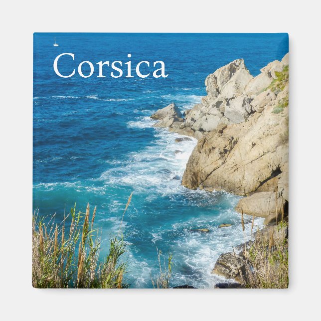 Corsica Coast France Souvenir Magnet (Front)