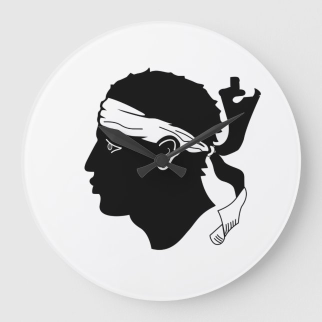 Corsica flag Acrylic Wall Clock (Front)