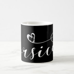 Corsica Flag Heart, Corsican, France Coffee Mug