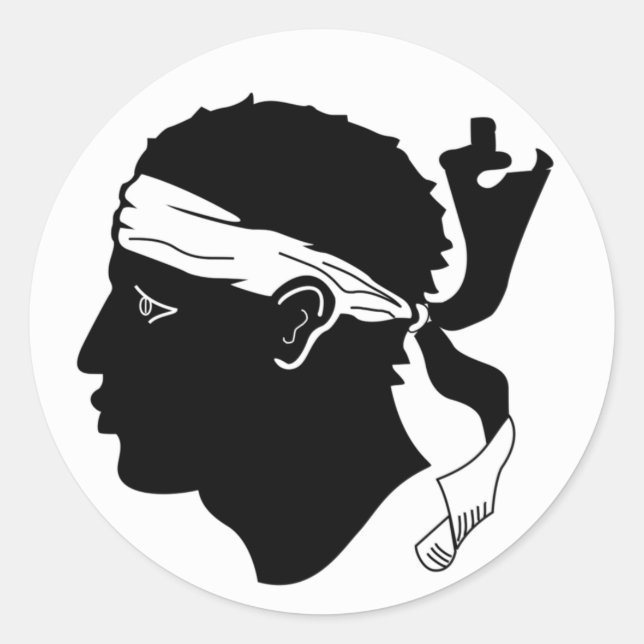 Corsica flag Sticker (Front)