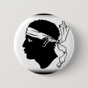 Corsica France Flag 6 Cm Round Badge