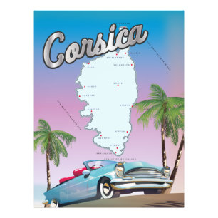Corsica travel poster