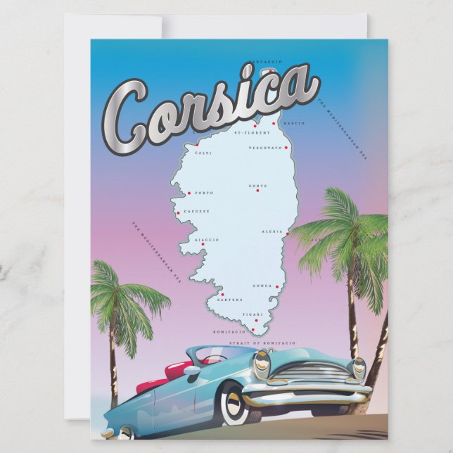 Corsica travel poster (Front)