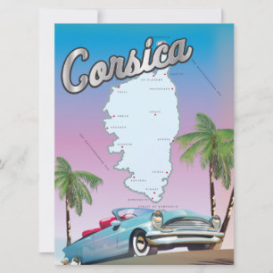 Corsica travel poster