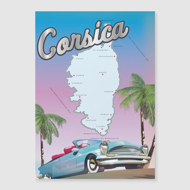 Corsica travel poster (Front)