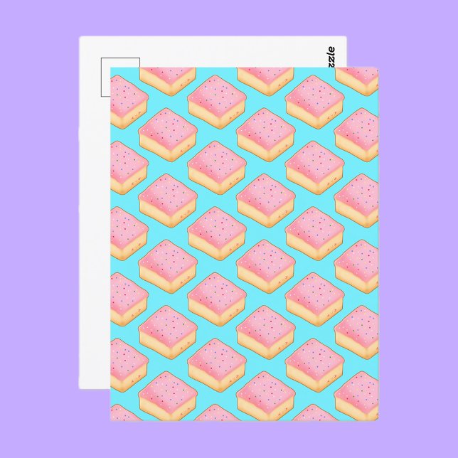 Cortadillo Mexican Pink Pan Dulce Cake Postcard (Creator Uploaded)