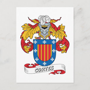 Cortes Family Crest Postcard