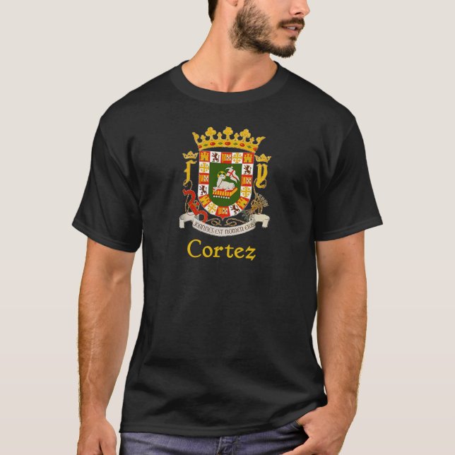 Cortez Shield of Puerto Rico T-Shirt (Front)