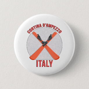 Cortina d’Ampezzo, Italy 6 Cm Round Badge