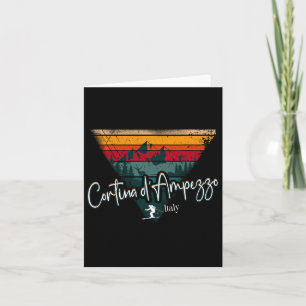 Cortina D’ampezzo Ski Resort Italian Alps Skiing D Card
