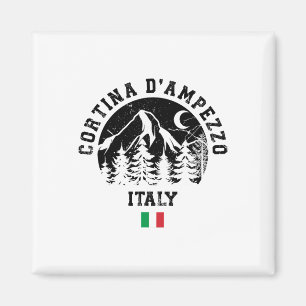 Cortina D'ampezzo Italy Alps Ski Resort Alpine Ski Magnet