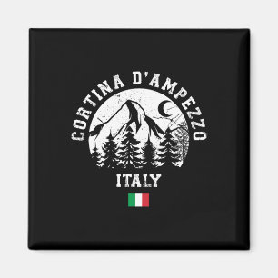 Cortina D'ampezzo Italy Alps Ski Resort Alpine Ski Magnet