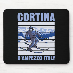 Cortina D'ampezzo Italy Ski Mouse Pad