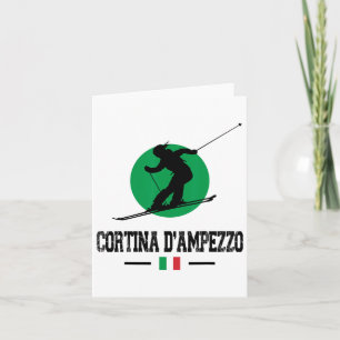 Cortina D'ampezzo Italy Ski Resort Alps Italian Sk Card