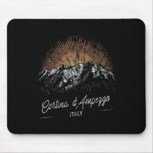 Cortina D'ampezzo Mountains Italy Hiking Outdoors Mouse Pad