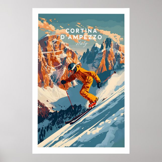 Cortina dampezzo Ski Poster 1 (Front)