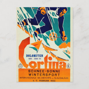 Cortina, Dolomiti Postcard