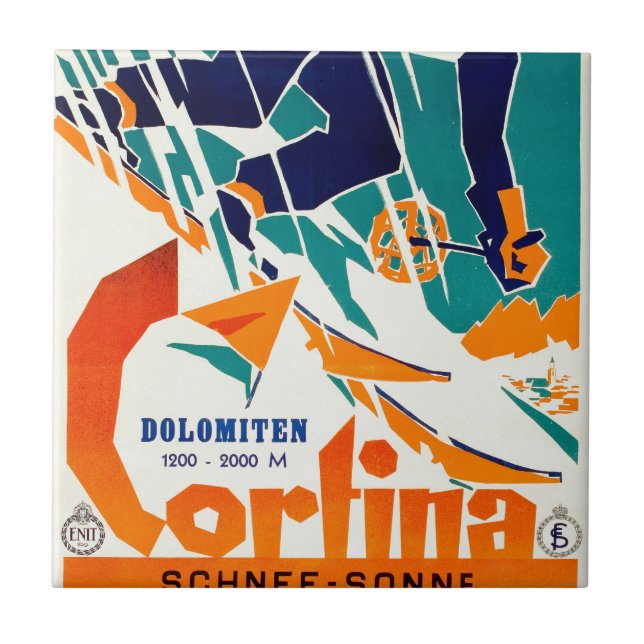Cortina, Dolomiti Tile (Front)