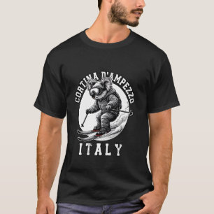 Cortina du2019Ampezzo Ski Resort Italian Alps Skii T-Shirt