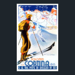 Cortina Italy vintage travel Poster<br><div class="desc">Cortina Italy vintage travel Poster</div>
