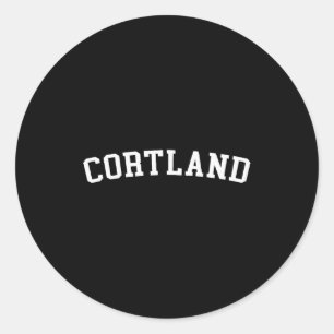 Cortland  classic round sticker