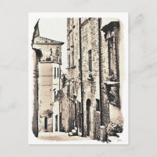 Cortona Tuscany Italy. Postcard