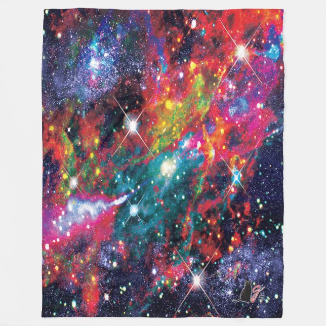 Coruscation Star Field Fleece Blanket (Front)