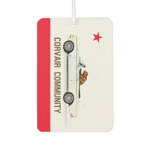 Corvair Community California EM flag Car Air Freshener