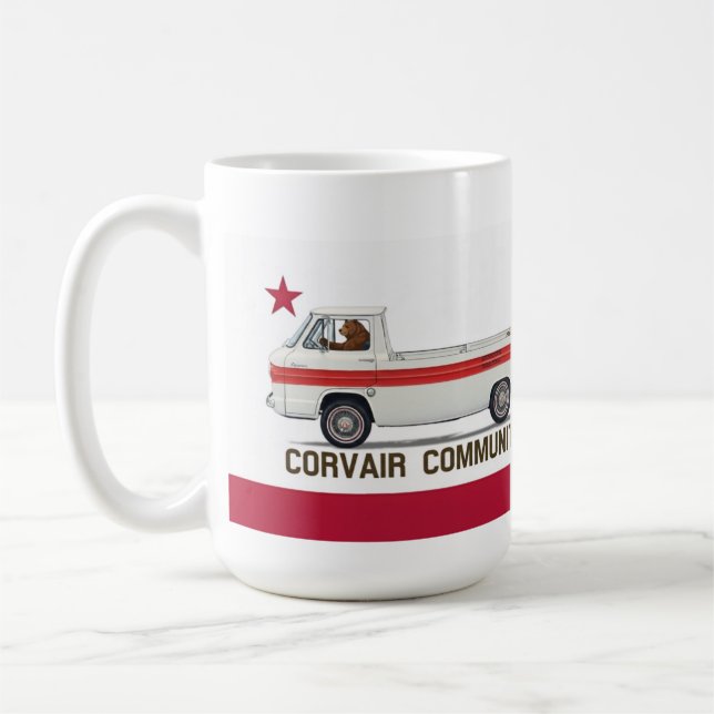 Corvair Community California Rampy Flag Coffee Mug (Left)