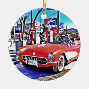 Corvette 66 ceramic ornament