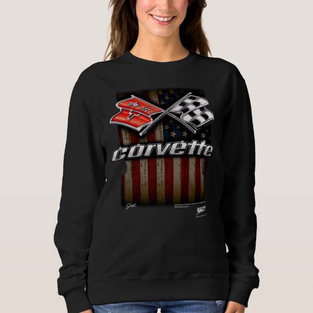 Corvette C3 camiseta de la bandera de EE. UU., C3 Sweatshirt (Front)