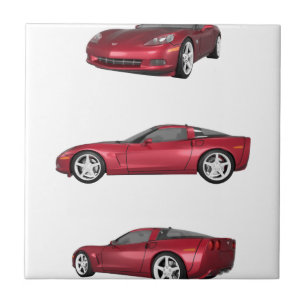 Corvette: Candy Apple Finish Tile