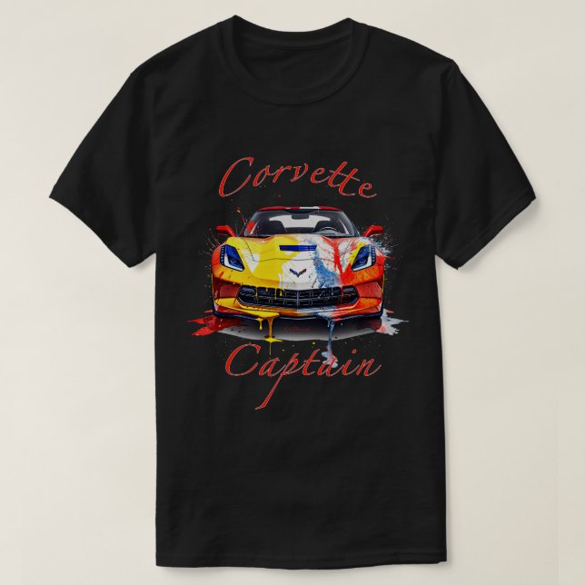 Corvette Captain T-Shirt (Design Front)