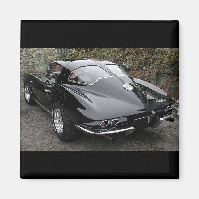 Corvette Classic Black Split Window Magnet (Front)
