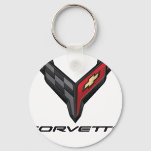 corvette logo2 key ring