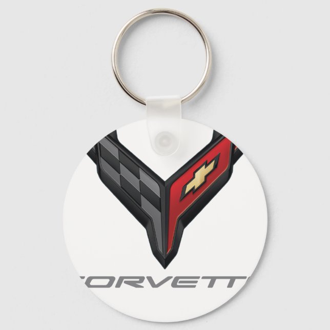 corvette logo 3 key ring (Front)