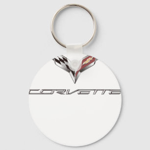 corvette logo key ring