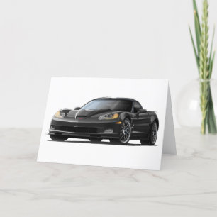 Corvette ZR1 Black Car Card